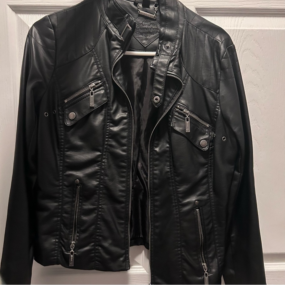 Junior faux leather jacket